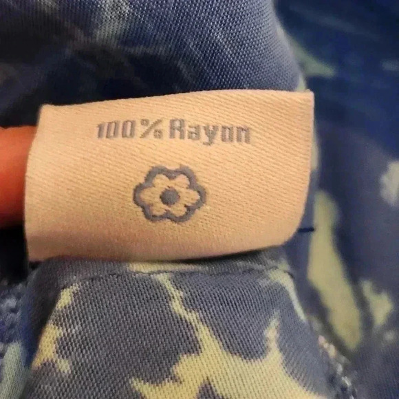 Blueginger Women's Blue  Foral Summer Dress ๐ ๐ Size Medium - Picture 4 of 5